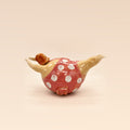Martina · coral con lunares blancos